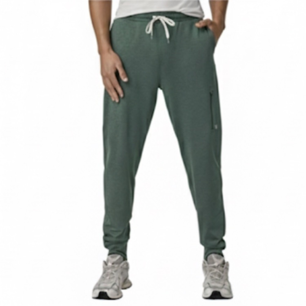 Vuori “Sunday Performance Joggers” Agate Green Heather Small Like New Condition!